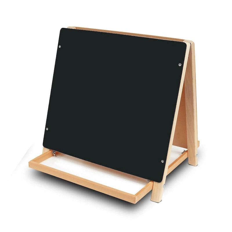 Chevalet de table double face noir pour 1 enfant