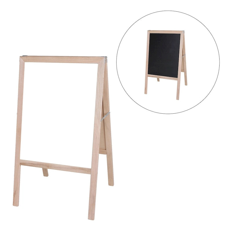 Crestline Products Natural White Dry-Erase/Black Chalkboard Marquee Easel, 42 x 24