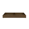 Olivia 41 Wide Traditional Wood Trundle, Rosewood Brown