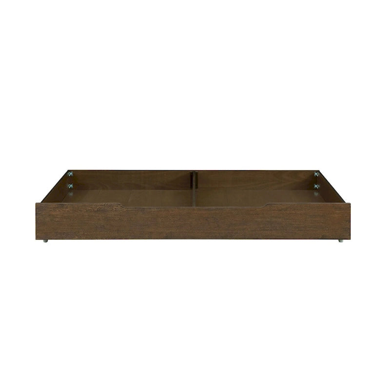 Olivia 41 Wide Traditional Wood Trundle, Rosewood Brown