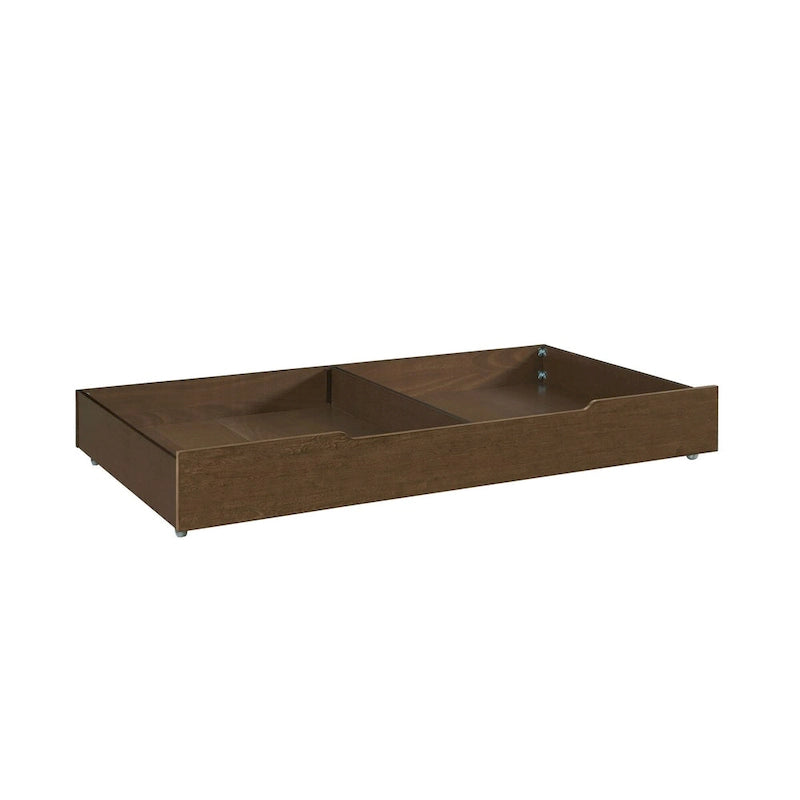 Lit gigogne traditionnel en bois Rosewood Brown, simple, pour tout-petit