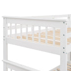 Lit superposé double/grand Espresso/Gris/Blanc avec escalier, lit gigogne et rangement, 3 couchages
