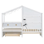 Lit jumeau superposé gris/blanc avec canapé et rangement, éclairage LED, pour 1 personne