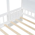 Lit jumeau superposé gris/blanc avec canapé et rangement, éclairage LED, pour 1 personne