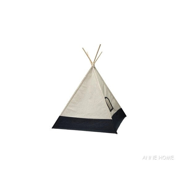 Tente de jeu tipi beige pour 1-2 enfants