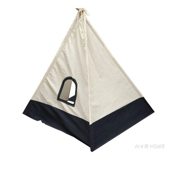Tente de jeu tipi beige pour 1-2 enfants
