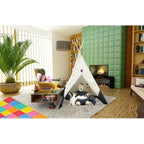 Tente de jeu tipi beige pour 1-2 enfants