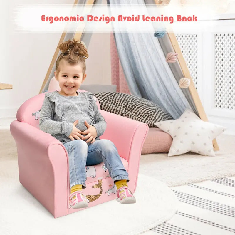 Fauteuil Enfant Rose Sirène pour 1 Enfant (1 à 5 ans)