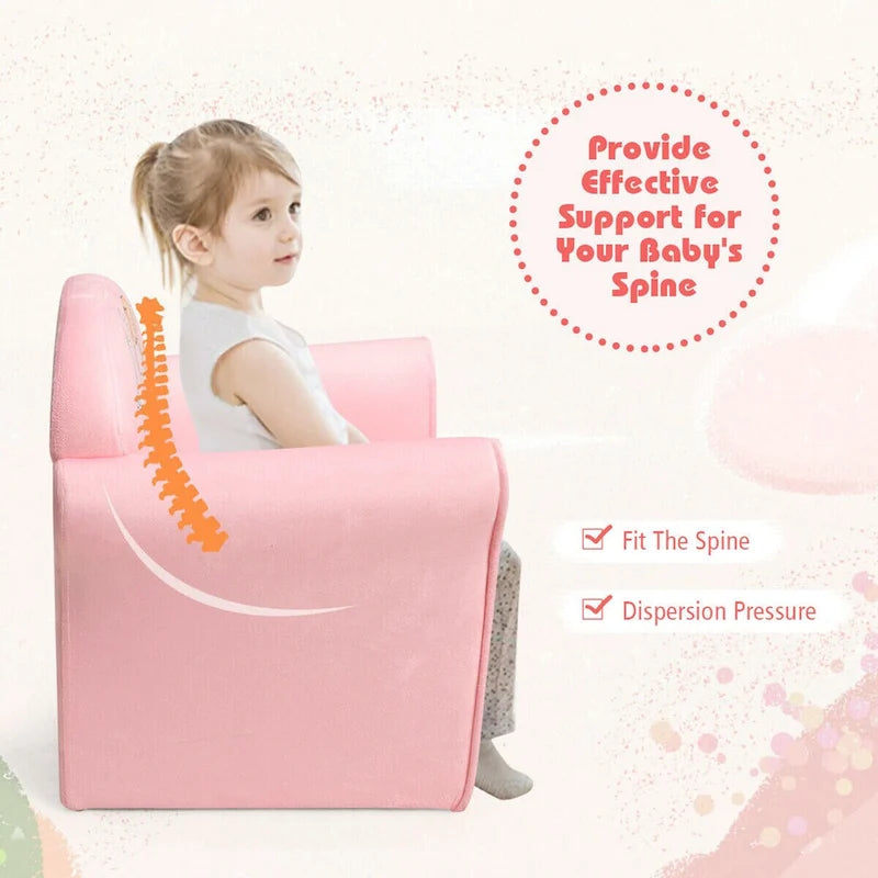 Fauteuil Enfant Rose Sirène pour 1 Enfant (1 à 5 ans)