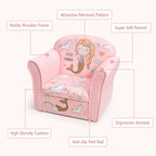 Fauteuil Enfant Rose Sirène pour 1 Enfant (1 à 5 ans)