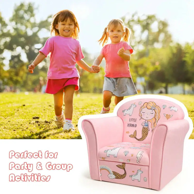 Fauteuil Enfant Rose Sirène pour 1 Enfant (1 à 5 ans)